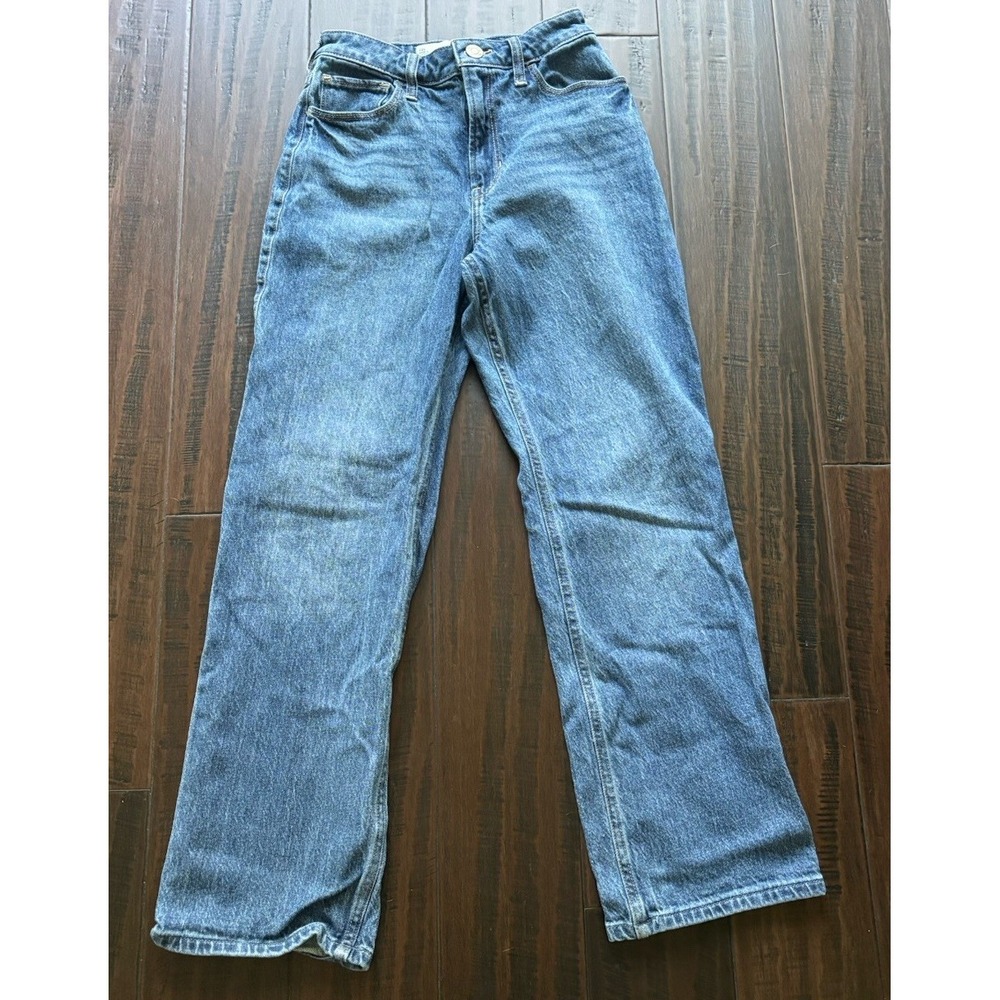 Hollister Ultra High Rise Dad Jeans Womens 00s Waist 24" Medium Wash
